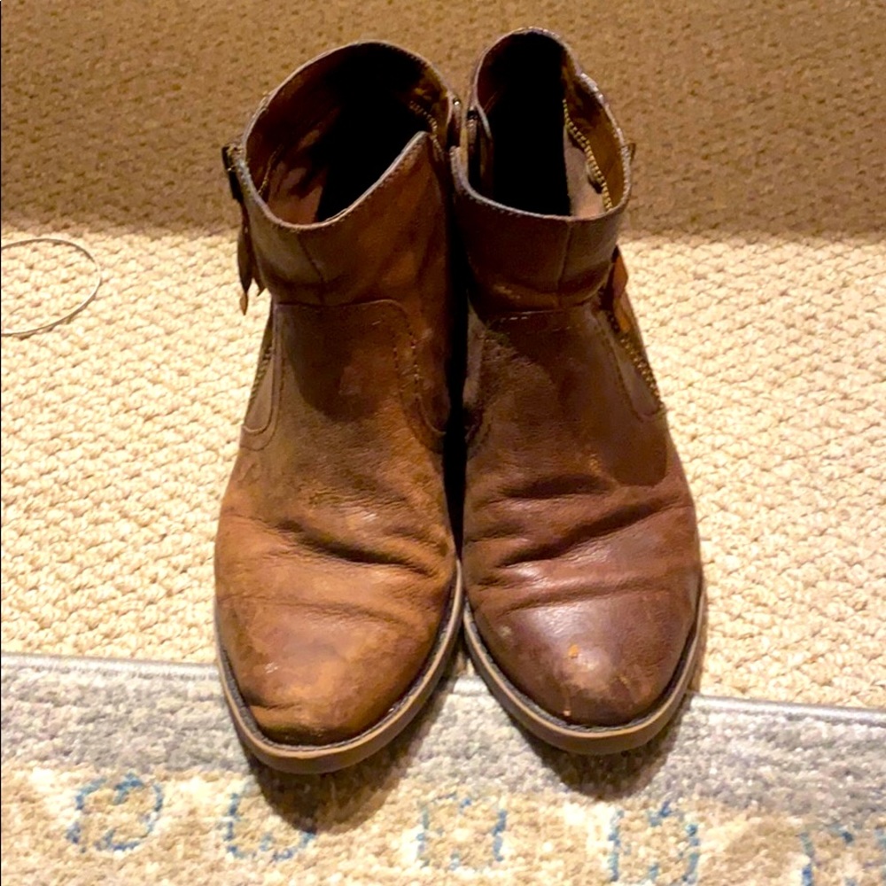 Brown booties